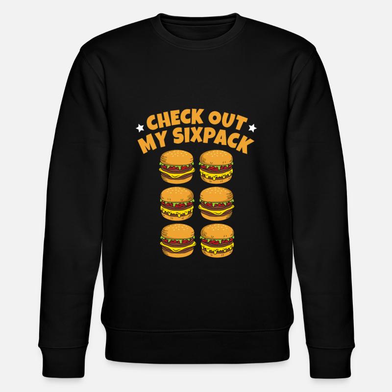 Burger Hamburger - Stanley/Stella Unisex Bio-Sweatshirt CHANGER  - Schwarz