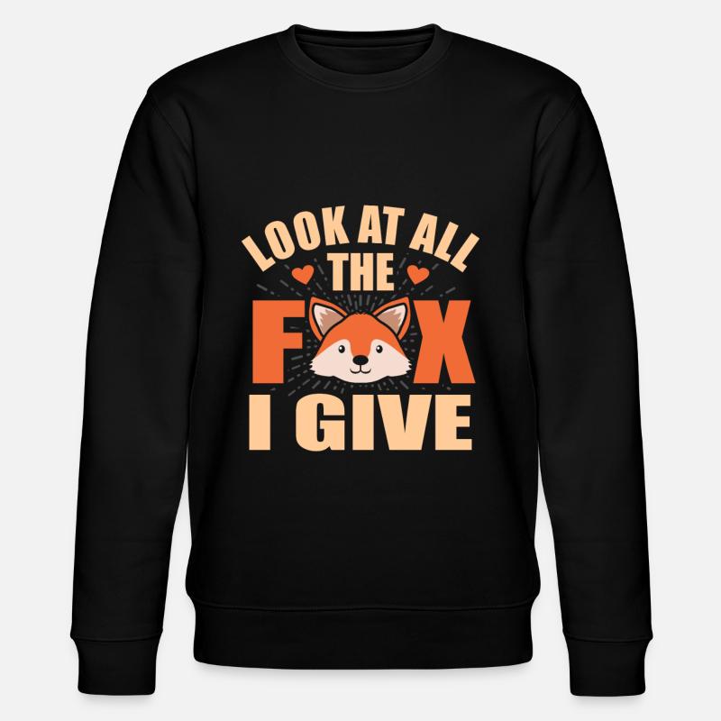Fox - Stanley/Stella CHANGER Unisex Organic Sweatshirt - black