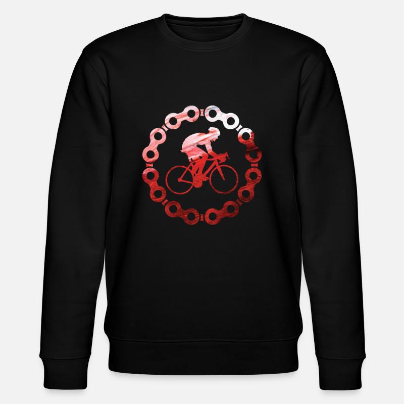 Fahrrad - Stanley/Stella Unisex Bio-Sweatshirt CHANGER  - Schwarz
