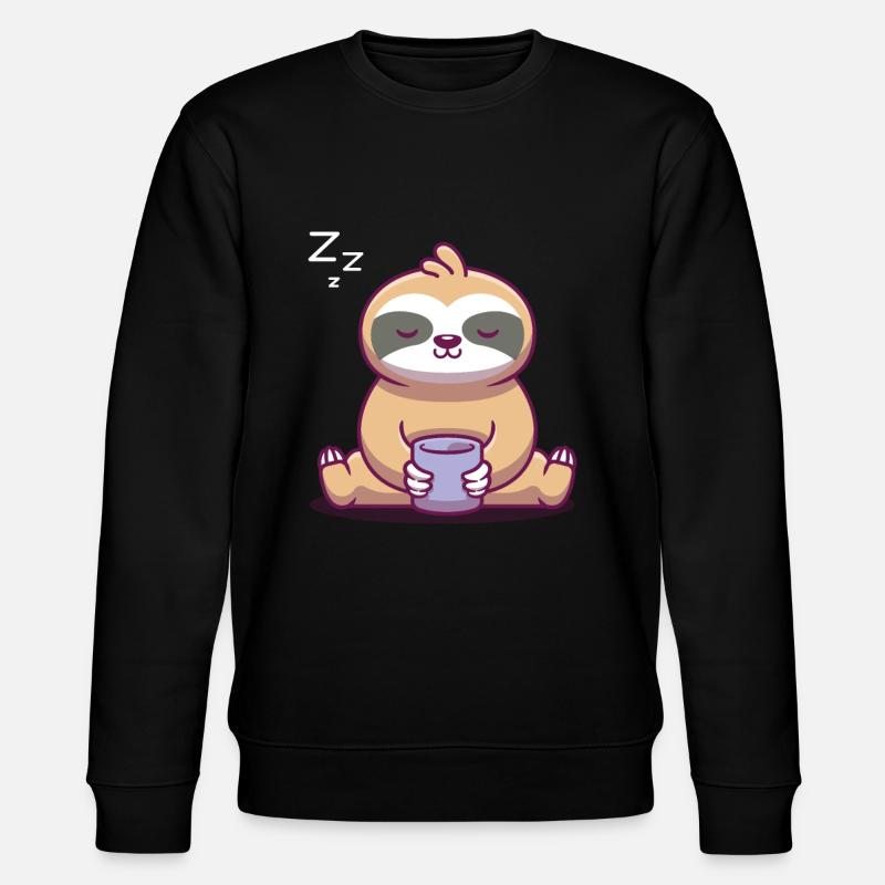 Faultier - Stanley/Stella Unisex Bio-Sweatshirt CHANGER  - Schwarz
