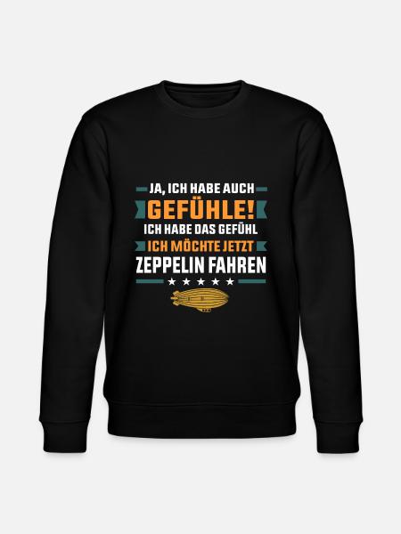 Zeppelin - Stanley/Stella Unisex Bio-Sweatshirt CHANGER - Schwarz