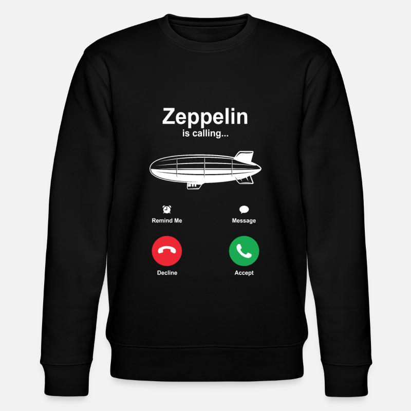 Zeppelin - Stanley/Stella CHANGER Unisex Organic Sweatshirt - black
