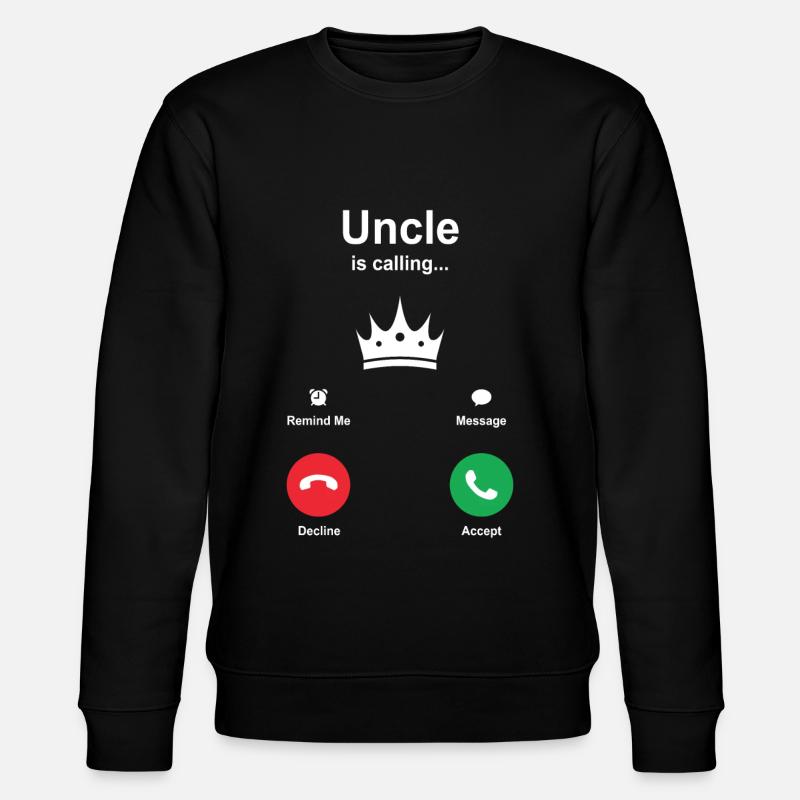 oncle - Sweat bio CHANGER Stanley/Stella Unisexe - noir