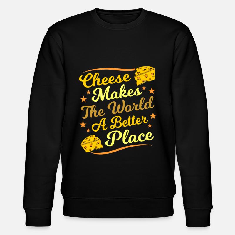 Käse - Stanley/Stella Unisex Bio-Sweatshirt CHANGER  - Schwarz
