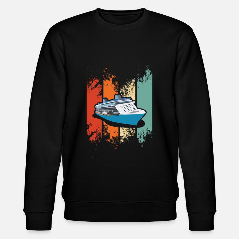 Cruise ship - Stanley/Stella CHANGER Unisex Organic Sweatshirt - black