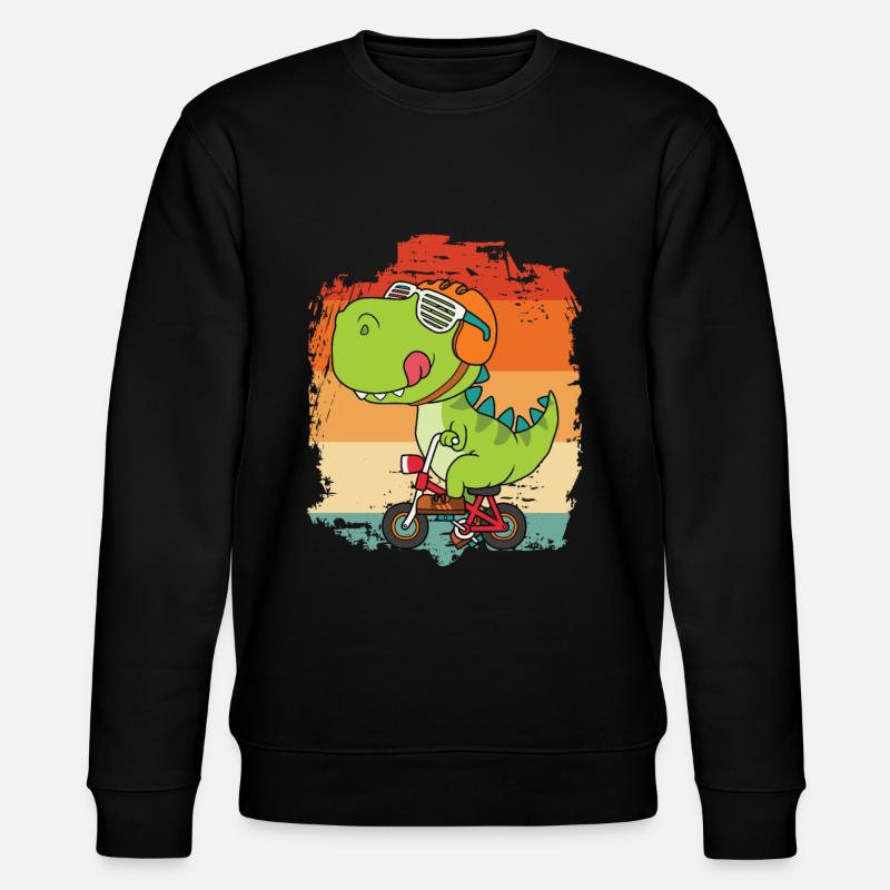 dinosaur - Stanley/Stella CHANGER Unisex Organic Sweatshirt - black