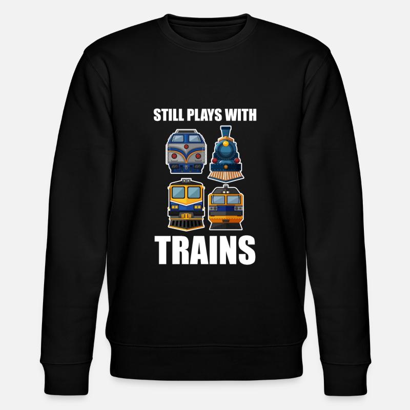 train - Stanley/Stella CHANGER Unisex Organic Sweatshirt - black