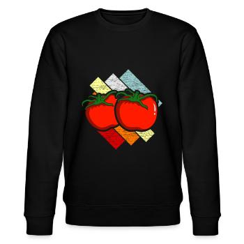 tomate - Sweat bio CHANGER Stanley/Stella Unisexe - noir - Devant - Nik (191cm) & Marisol (170cm)