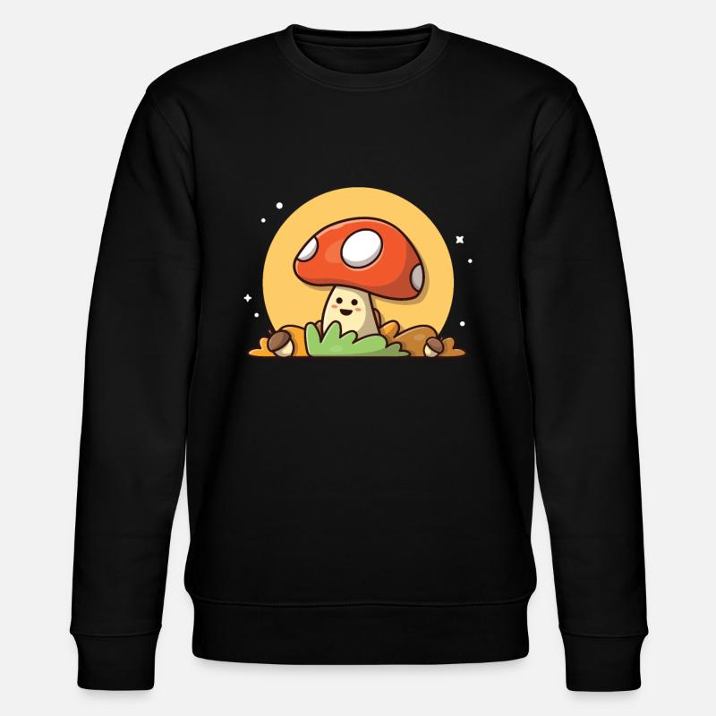 Champignons - Sweat bio CHANGER Stanley/Stella Unisexe - noir