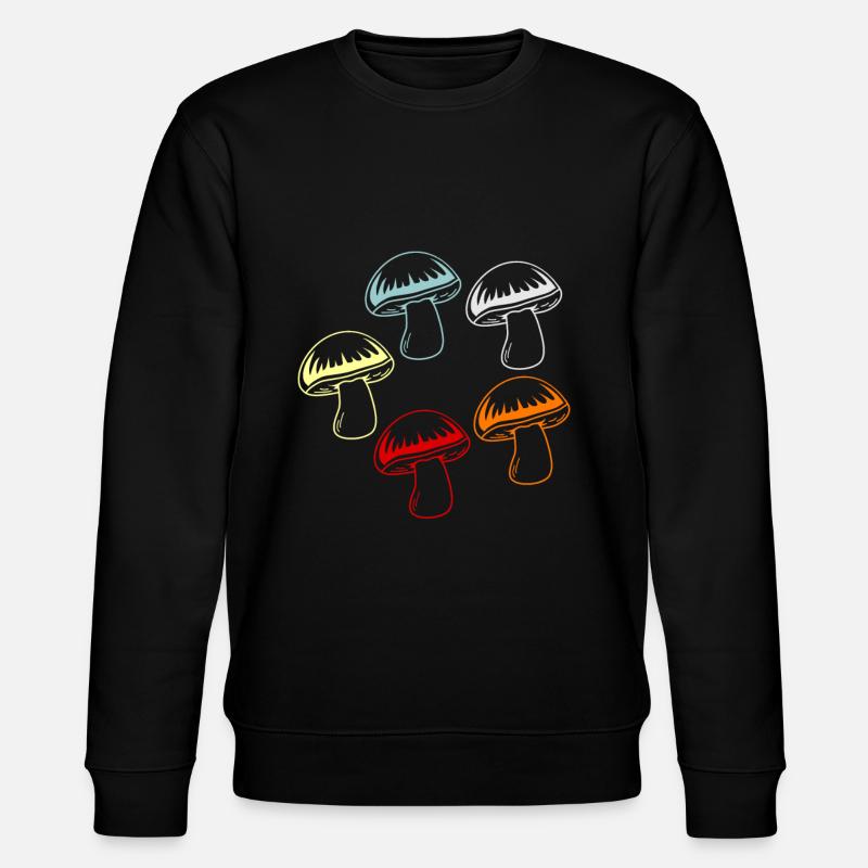 Champignons - Sweat bio CHANGER Stanley/Stella Unisexe - noir