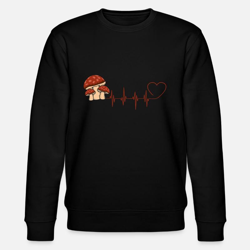 Champignons - Sweat bio CHANGER Stanley/Stella Unisexe - noir