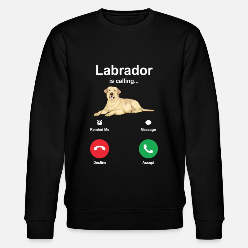 Labrador - Stanley/Stella CHANGER Unisex Organic Sweatshirt - black