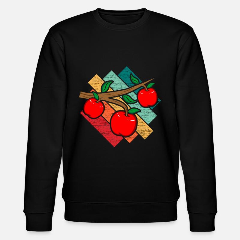 Apfel - Stanley/Stella Unisex Bio-Sweatshirt CHANGER  - Schwarz