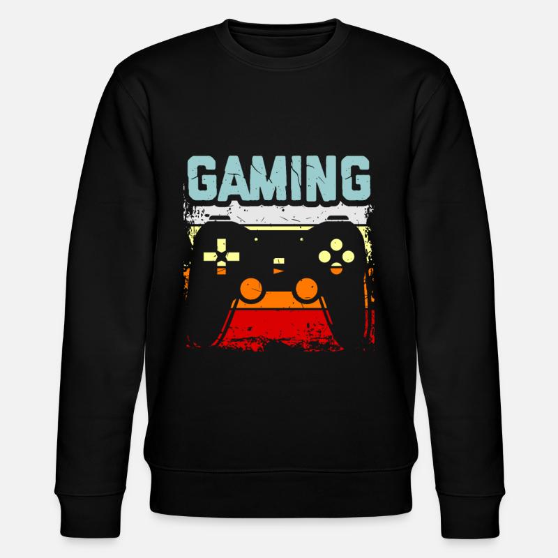 Computer gaming - Stanley/Stella CHANGER Unisex Organic Sweatshirt - black