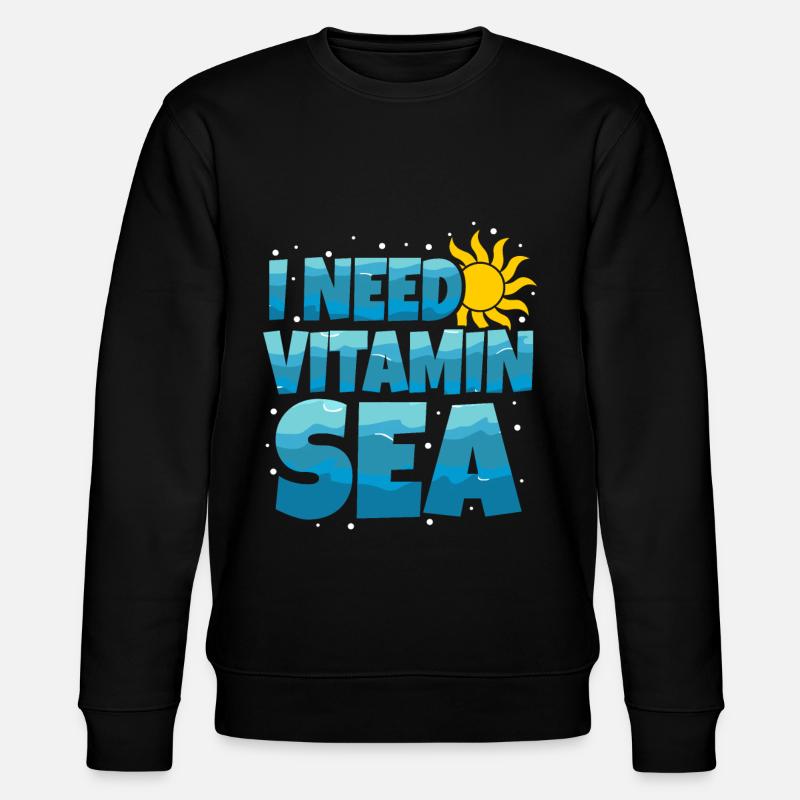 Meer - Stanley/Stella Unisex Bio-Sweatshirt CHANGER  - Schwarz