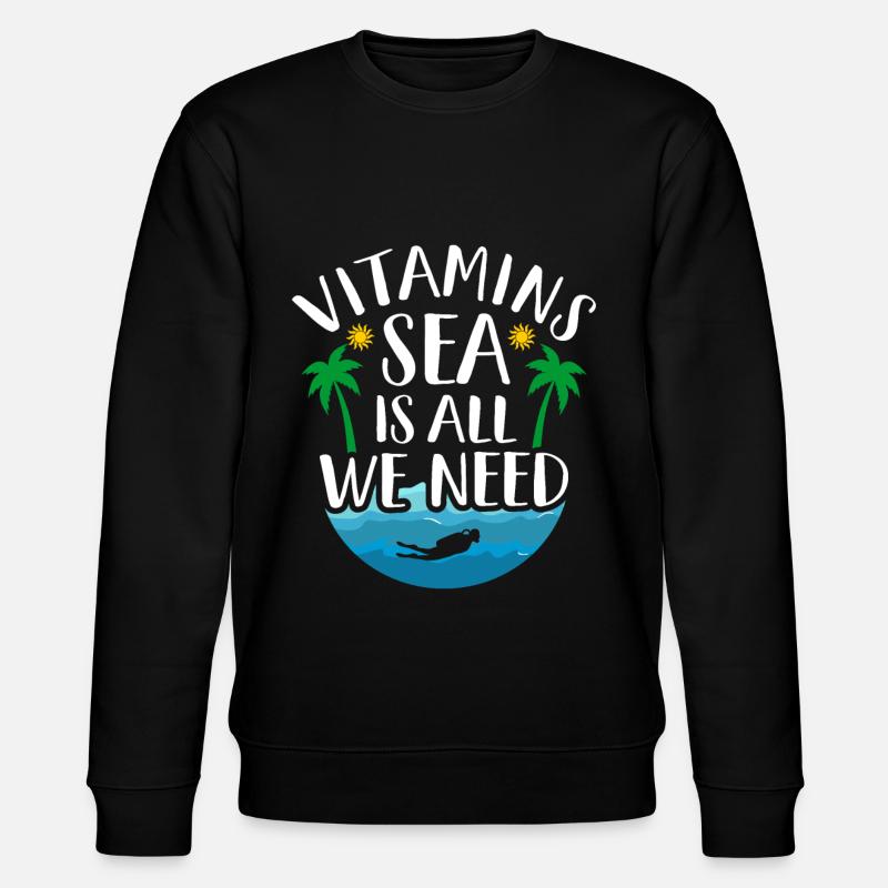 Meer - Stanley/Stella Unisex Bio-Sweatshirt CHANGER  - Schwarz