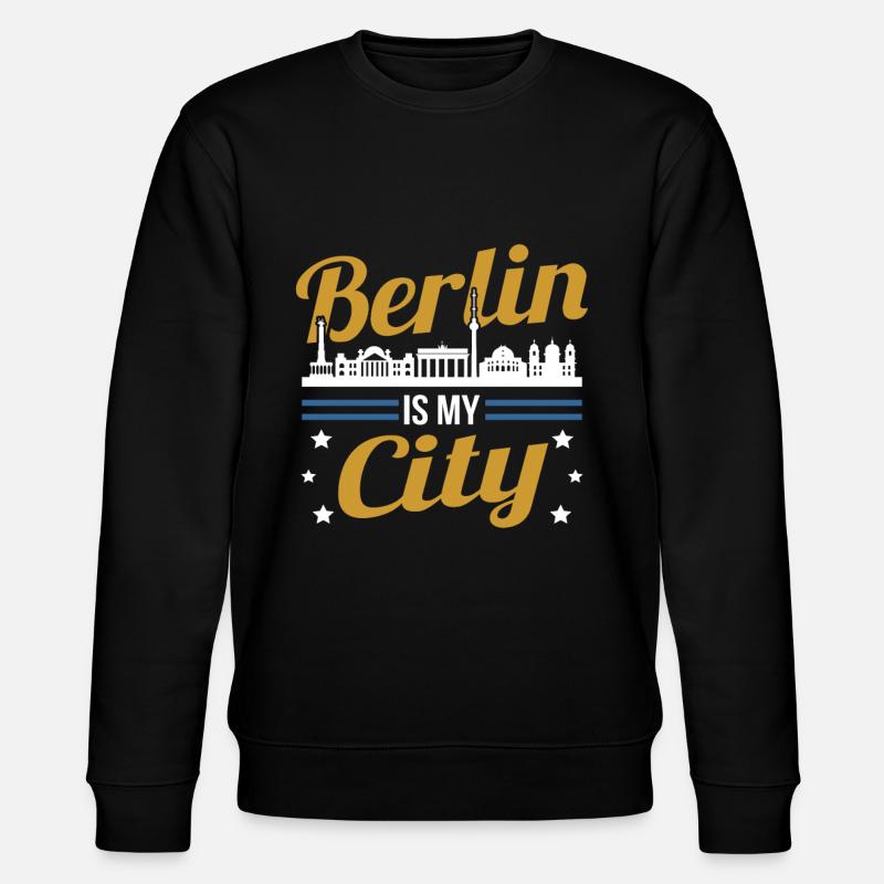 Berlin - Stanley/Stella Unisex Bio-Sweatshirt CHANGER  - Schwarz