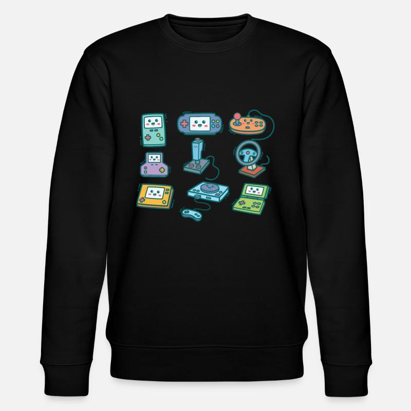 Computer Gaming Gamer Geschenk Zocken - Stanley/Stella Unisex Bio-Sweatshirt CHANGER  - Schwarz