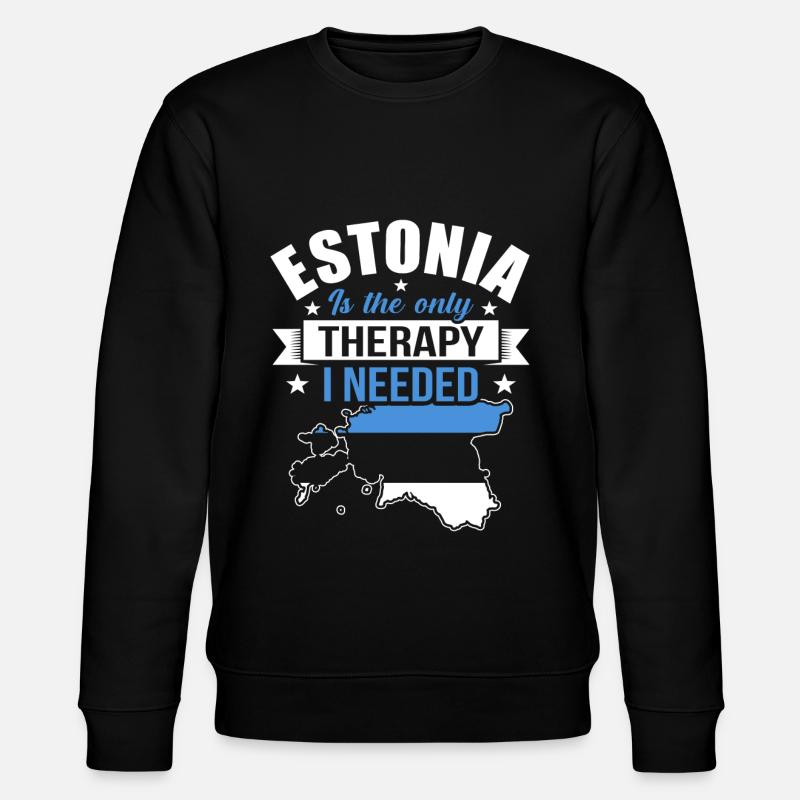 Estland - Stanley/Stella Unisex Bio-Sweatshirt CHANGER  - Schwarz