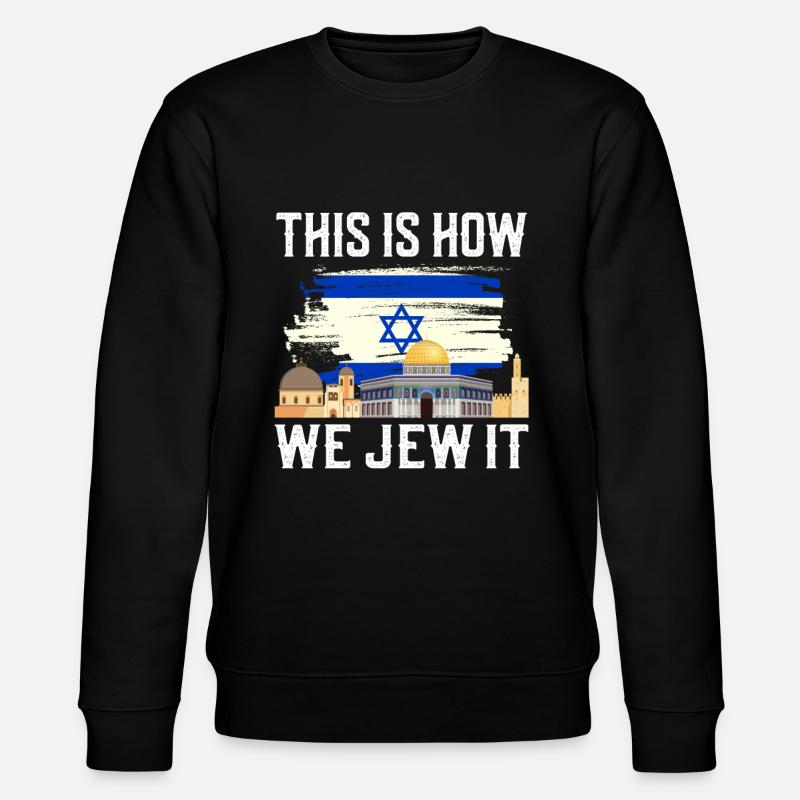 Israel - Stanley/Stella Unisex Bio-Sweatshirt CHANGER - Schwarz