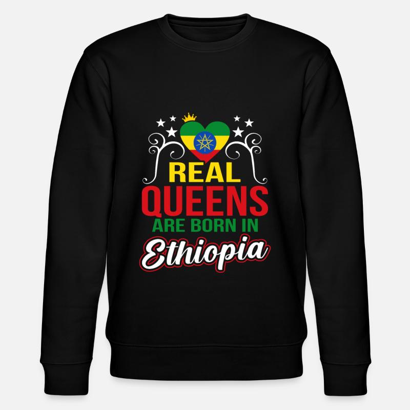 Etiopien - Stanley/Stella økologisk unisex-sweatshirt CHANGER  - sort