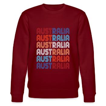 Australie - Sweat bio CHANGER Stanley/Stella Unisexe - bordeaux - Devant - Nik (191cm) & Marisol (170cm)