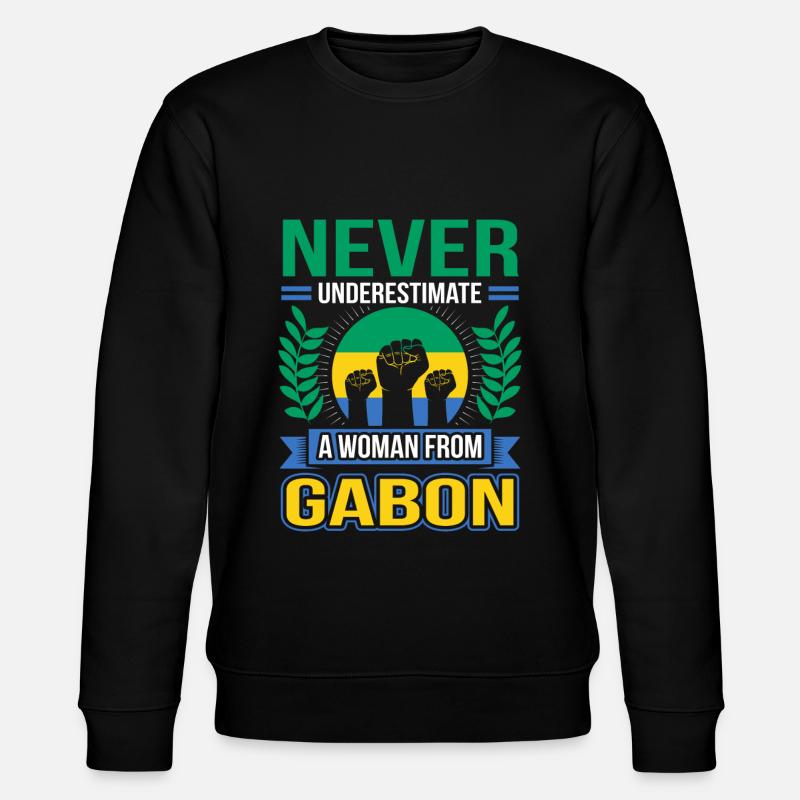 Gabon - Stanley/Stella CHANGER økologisk unisex-sweatshirt - svart