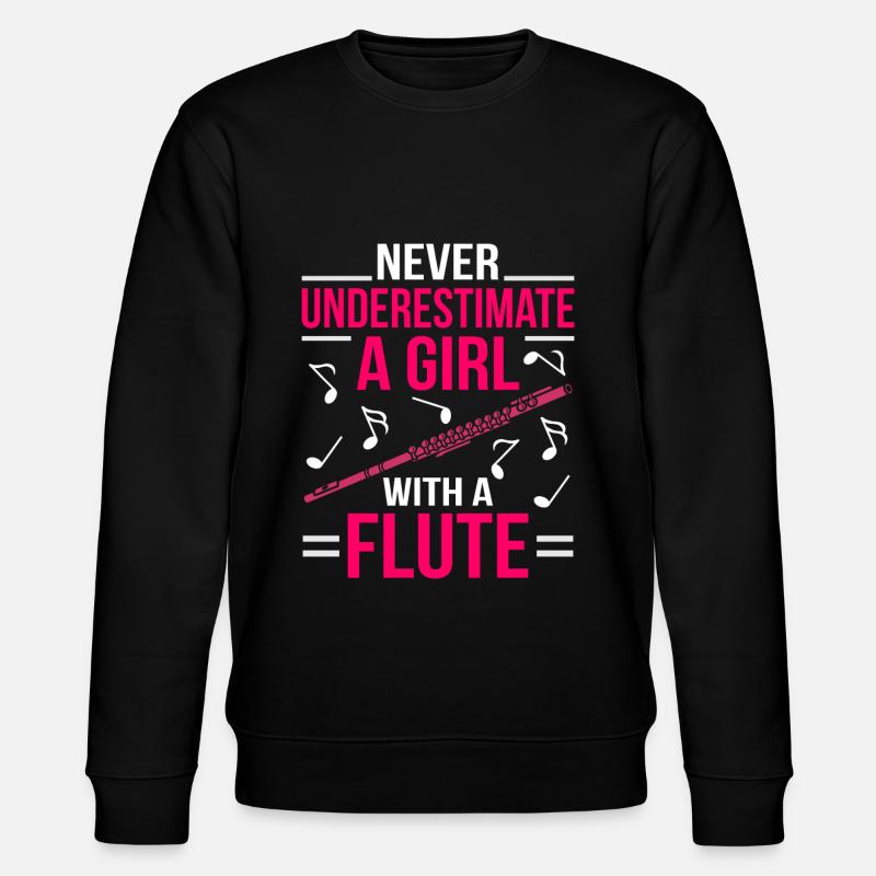 Flûte transversale - Sweat bio CHANGER Stanley/Stella Unisexe - noir