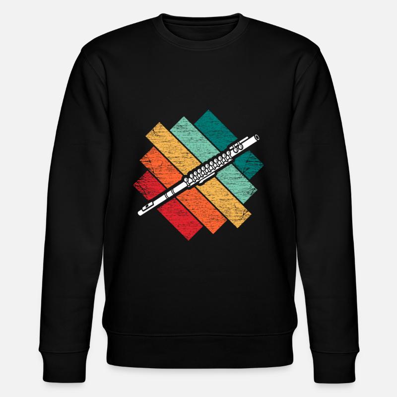 Flûte transversale - Sweat bio CHANGER Stanley/Stella Unisexe - noir