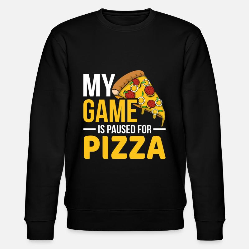 Pizza - Sweat bio CHANGER Stanley/Stella Unisexe - noir