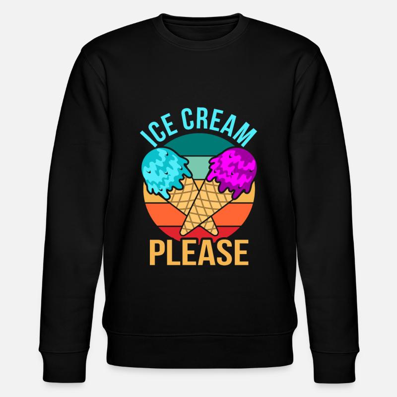 Eiscreme - Stanley/Stella Unisex Bio-Sweatshirt CHANGER  - Schwarz