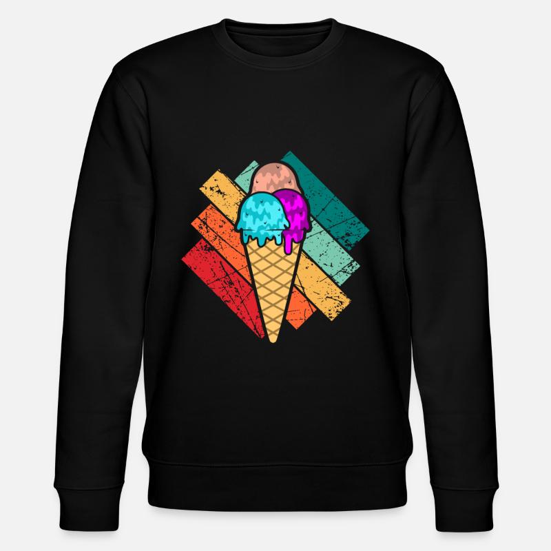 Eiscreme - Stanley/Stella Unisex Bio-Sweatshirt CHANGER  - Schwarz