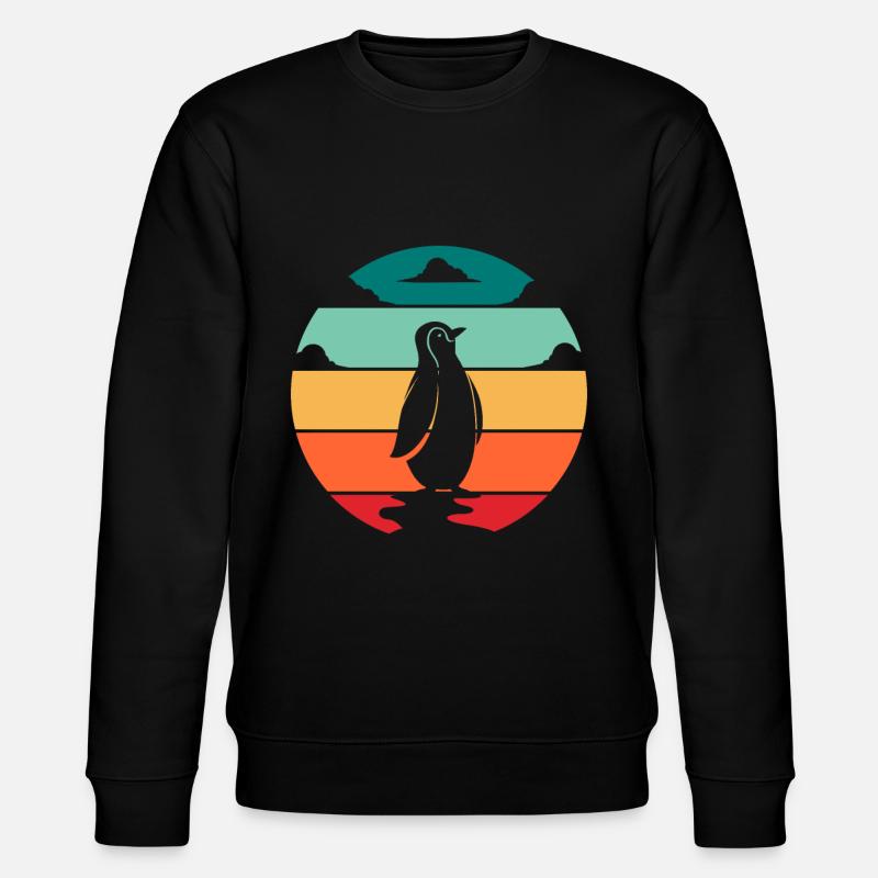 Pinguin - Stanley/Stella Unisex Bio-Sweatshirt CHANGER  - Schwarz