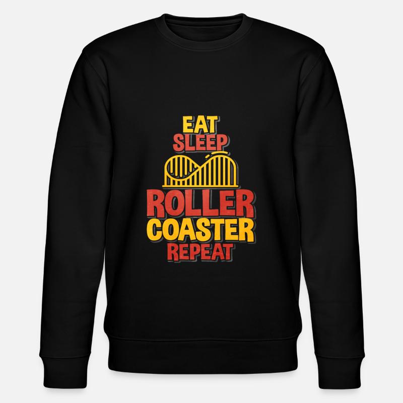 roller coaster - Stanley/Stella CHANGER Unisex Organic Sweatshirt - black
