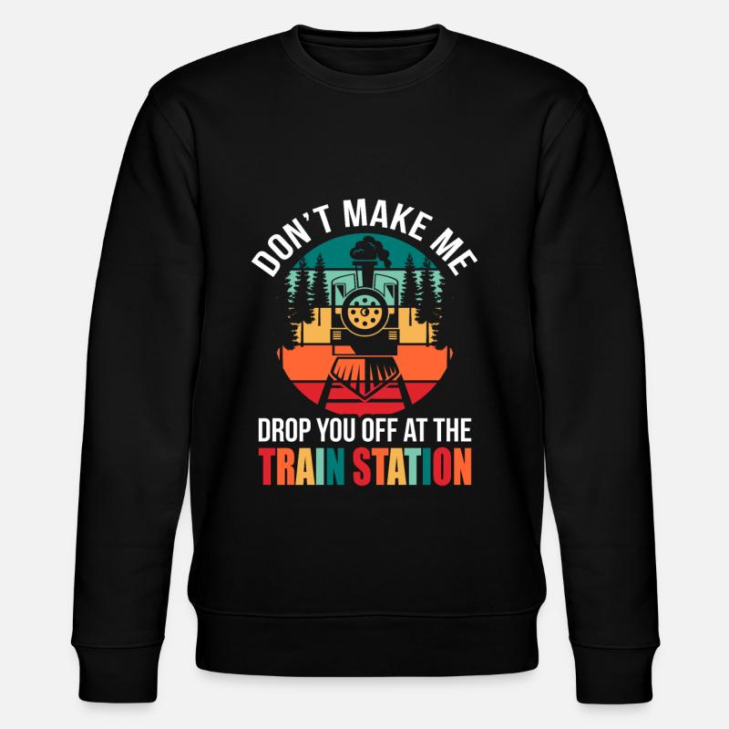 train - Stanley/Stella CHANGER Unisex Organic Sweatshirt - black