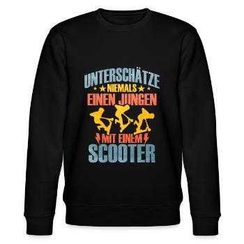 Scooter - Stanley/Stella Unisex Bio-Sweatshirt CHANGER  - Schwarz - Vorne - Nik (191cm) & Marisol (170cm)