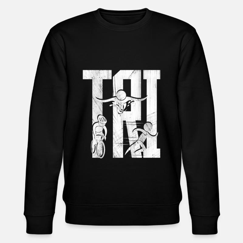triathlon - Stanley/Stella CHANGER Unisex Organic Sweatshirt - black