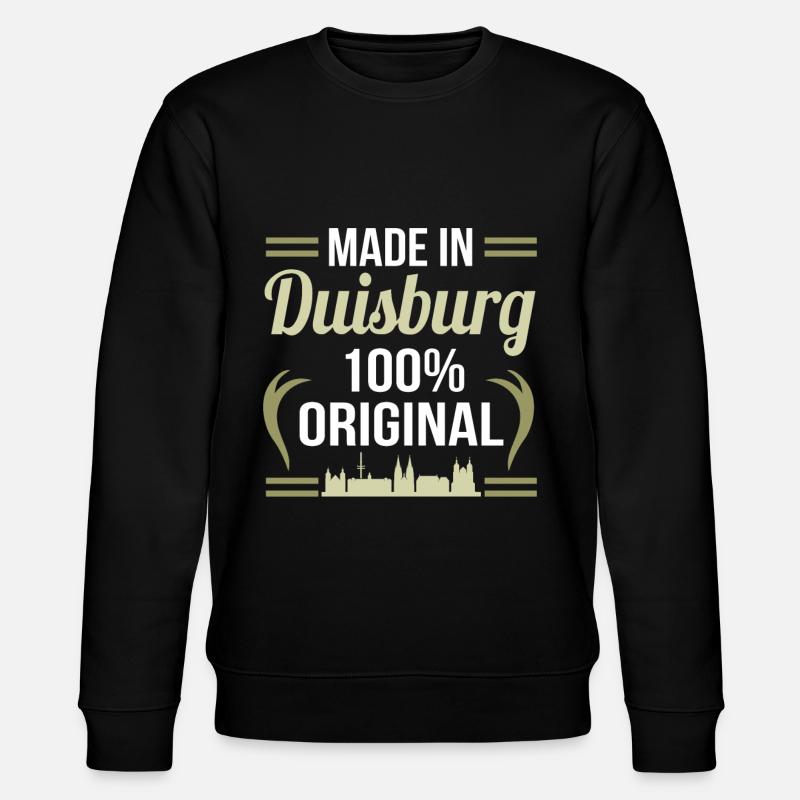 Duisburg - Stanley/Stella Unisex Bio-Sweatshirt CHANGER  - Schwarz