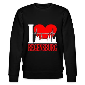 Regensburg - Stanley/Stella Unisex Bio-Sweatshirt CHANGER  - Schwarz - Vorne - Nik (191cm) & Marisol (170cm)