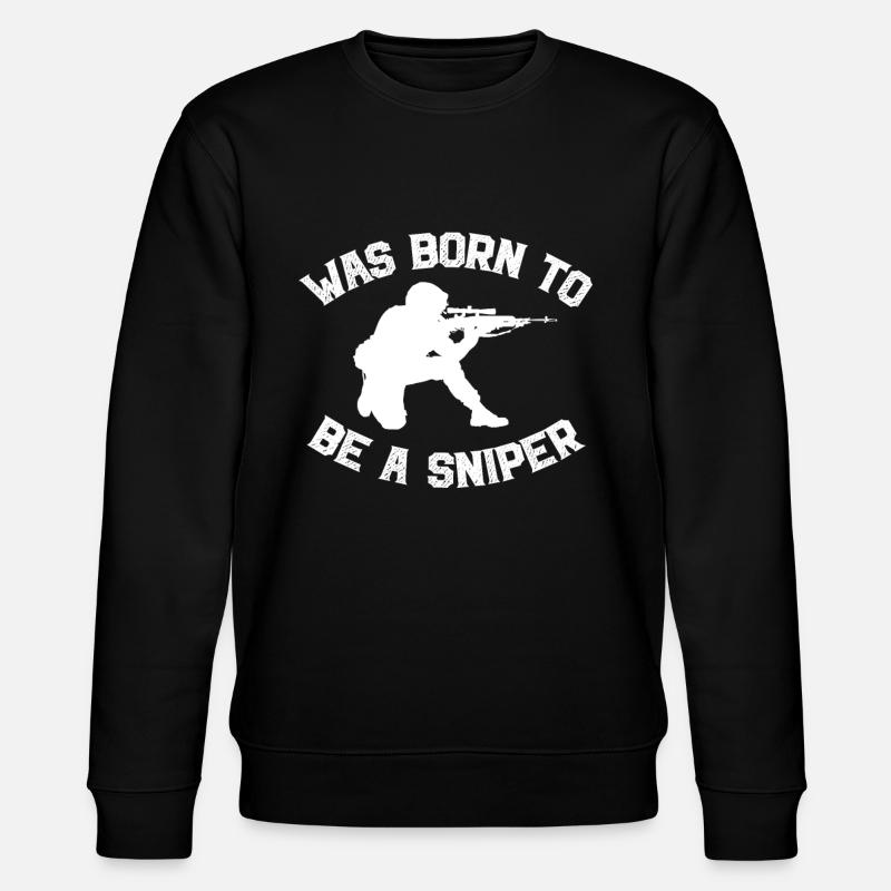 Sniper - Stanley/Stella Unisex Bio-Sweatshirt CHANGER  - Schwarz