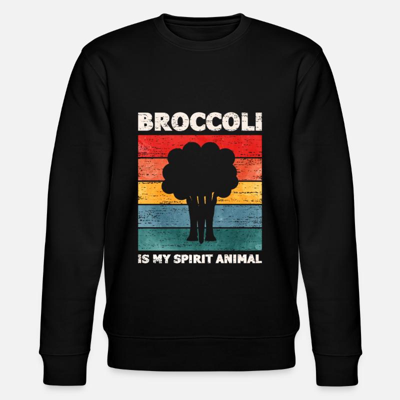 Brokkoli - Stanley/Stella Unisex Bio-Sweatshirt CHANGER  - Schwarz