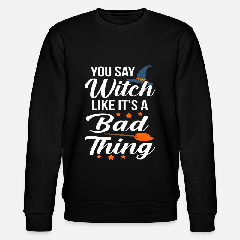 Halloween - Stanley/Stella Unisex Bio-Sweatshirt CHANGER  - Schwarz