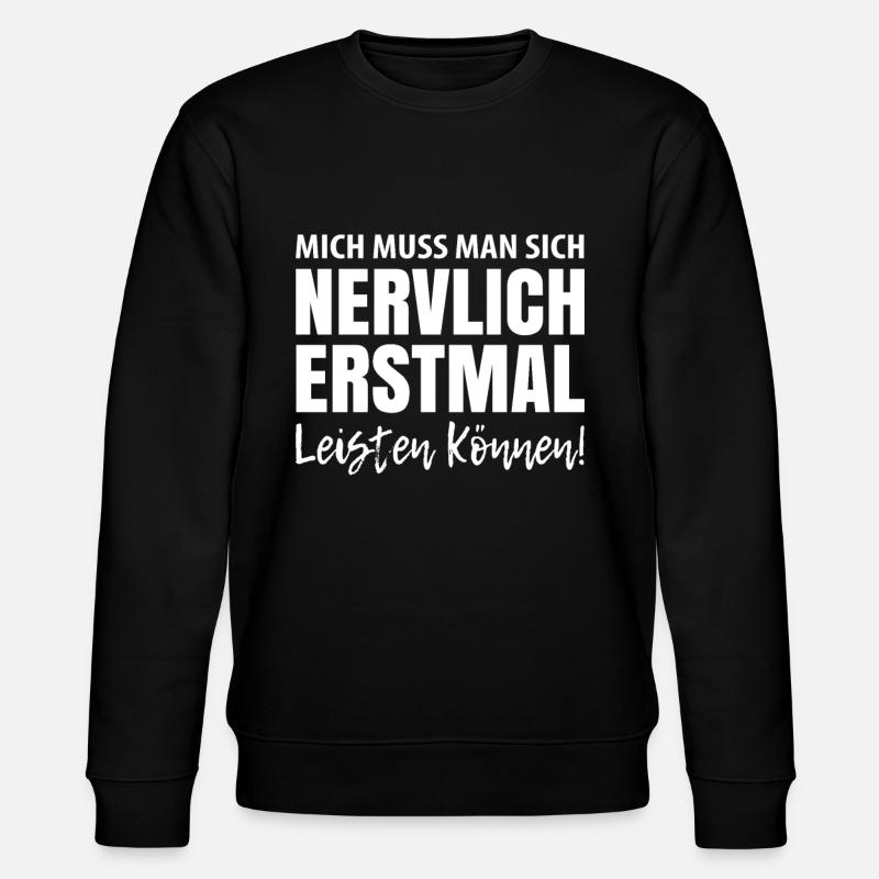 Lustiger Spruch - Stanley/Stella Unisex Bio-Sweatshirt CHANGER  - Schwarz