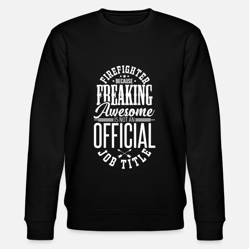Fireman - Stanley/Stella CHANGER Unisex Organic Sweatshirt - black