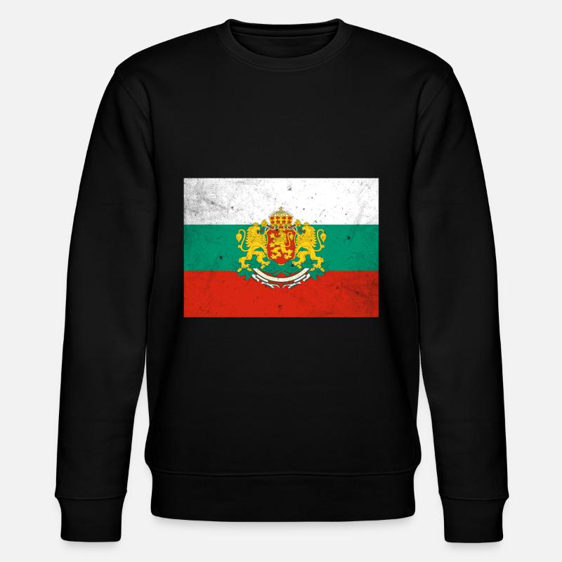 Bulgarien - Stanley/Stella Unisex Bio-Sweatshirt CHANGER  - Schwarz