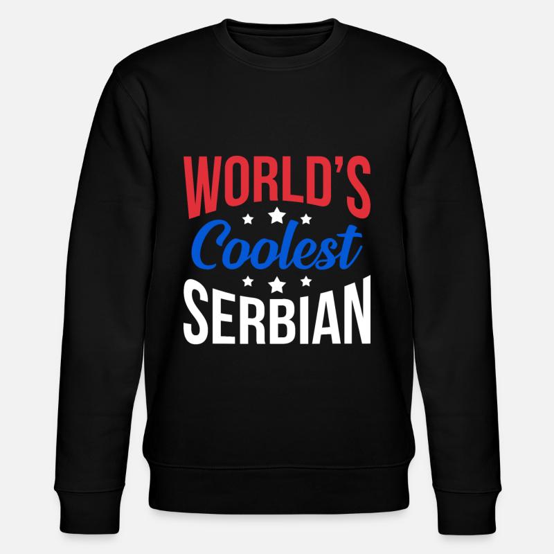 Serbien - Stanley/Stella Unisex Bio-Sweatshirt CHANGER  - Schwarz