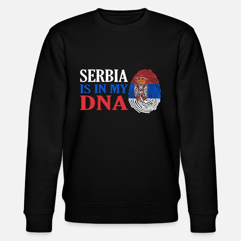 Serbien - Stanley/Stella Unisex Bio-Sweatshirt CHANGER  - Schwarz