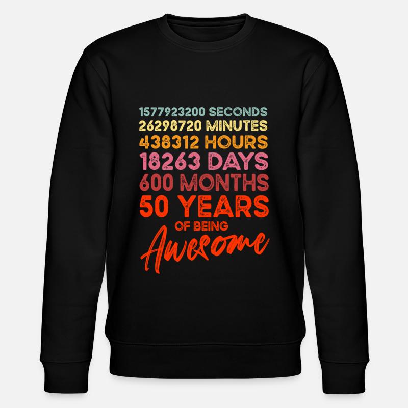 50 cumpleaños - Sudadera ecológica unisex CHANGER de Stanley/Stella - negro
