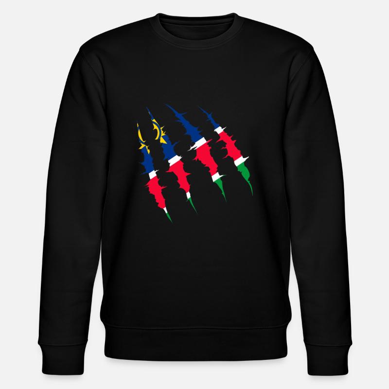 Namibia - Stanley/Stella Unisex Bio-Sweatshirt CHANGER  - Schwarz