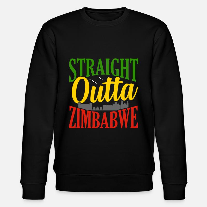 Simbabwe - Stanley/Stella Unisex Bio-Sweatshirt CHANGER  - Schwarz